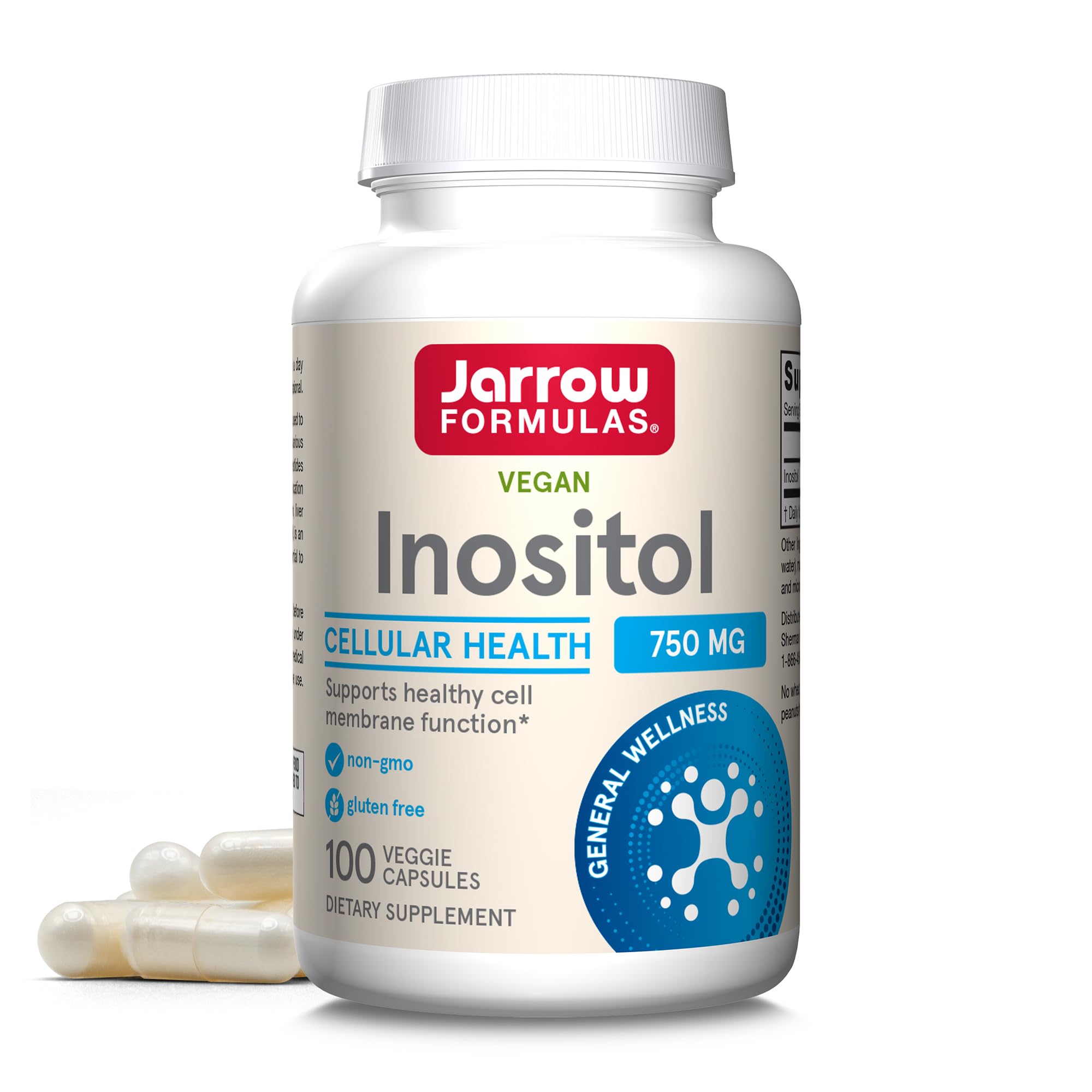 Jarrow Formulas Inositol 750 mg – 100 Capsules