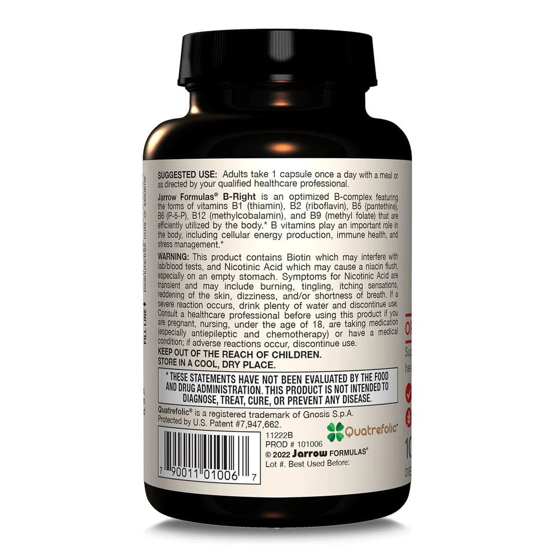 Jarrow Formulas B-Right, 100 Veggie Capsules