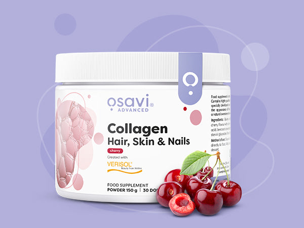 Osavi Collagen Peptides Hair, Skin & Nails Cherry – 150 g