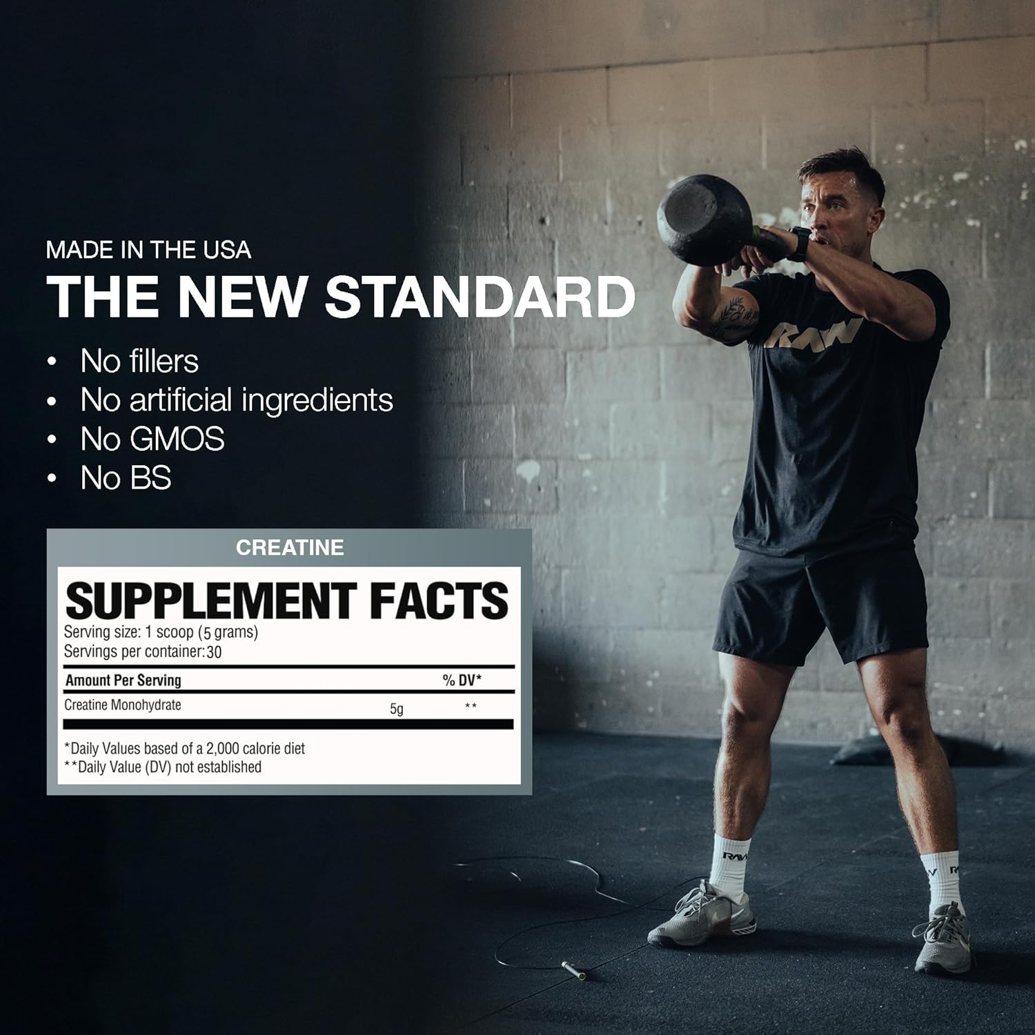Raw Nutrition CBUM Essential Creatine Monohydrate - 250 grams