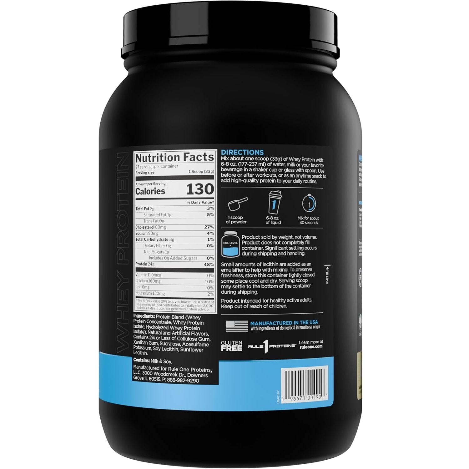 Rule One R1 Whey Blend - 878 - 918 grams