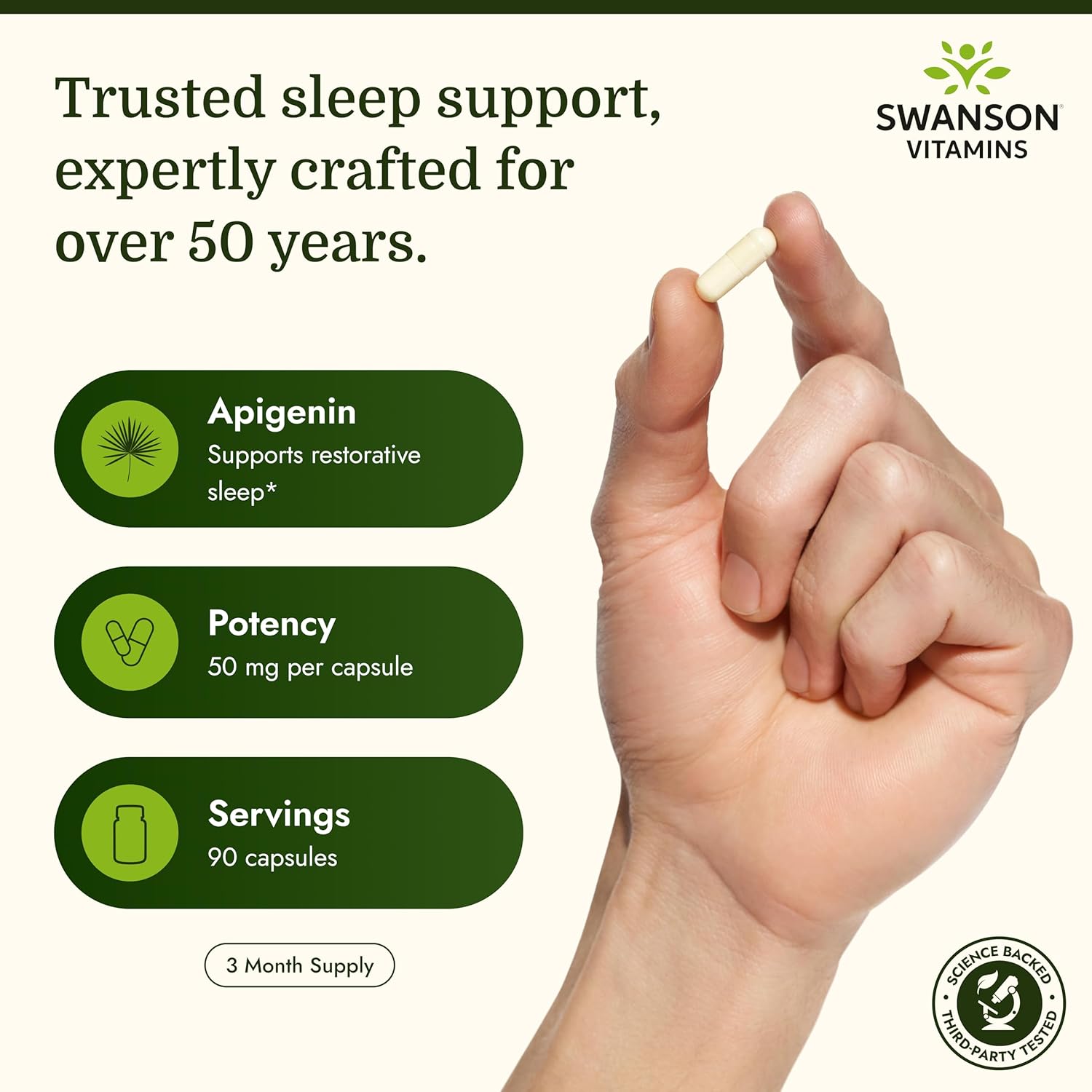 Swanson Apigenin 50 mg - 90 kapslit