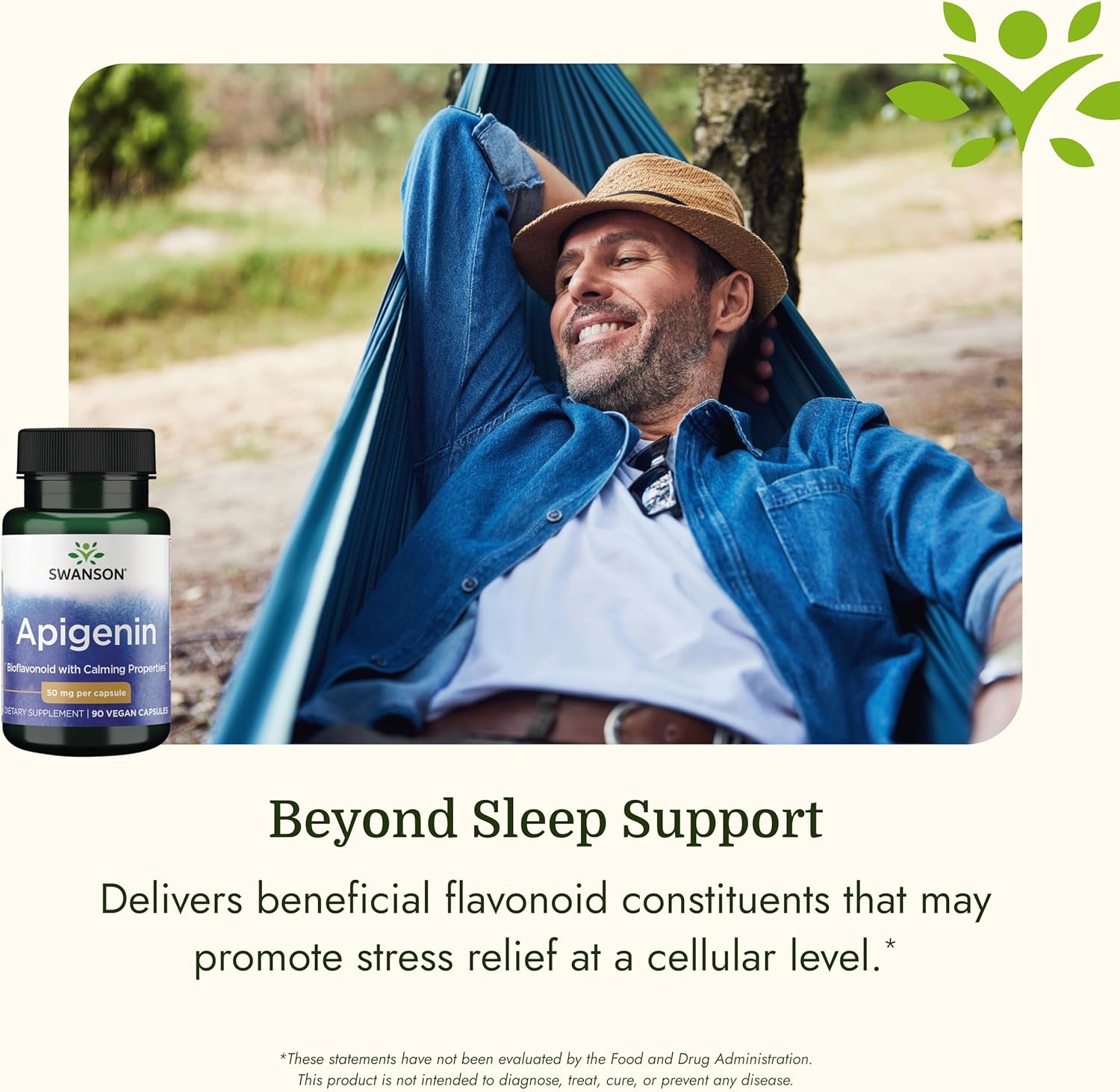 Swanson Apigenin 50 mg - 90 kapslit