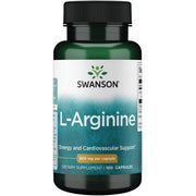 SWANSON L-ARGININE, 500 mg, 100 kapslit