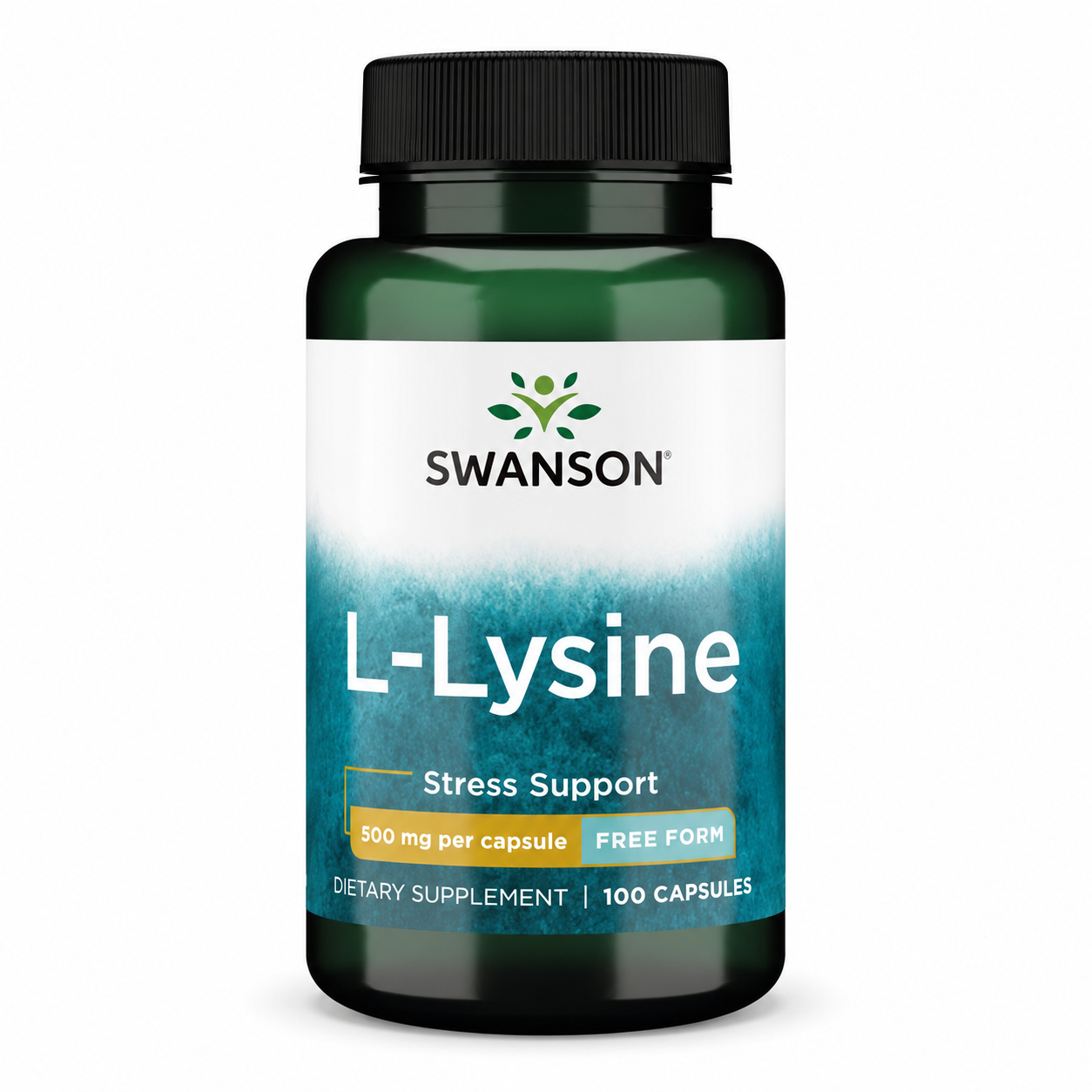 Swanson L-lüsiini stressi toetav 500 mg vabas vormis 100 kapslit
