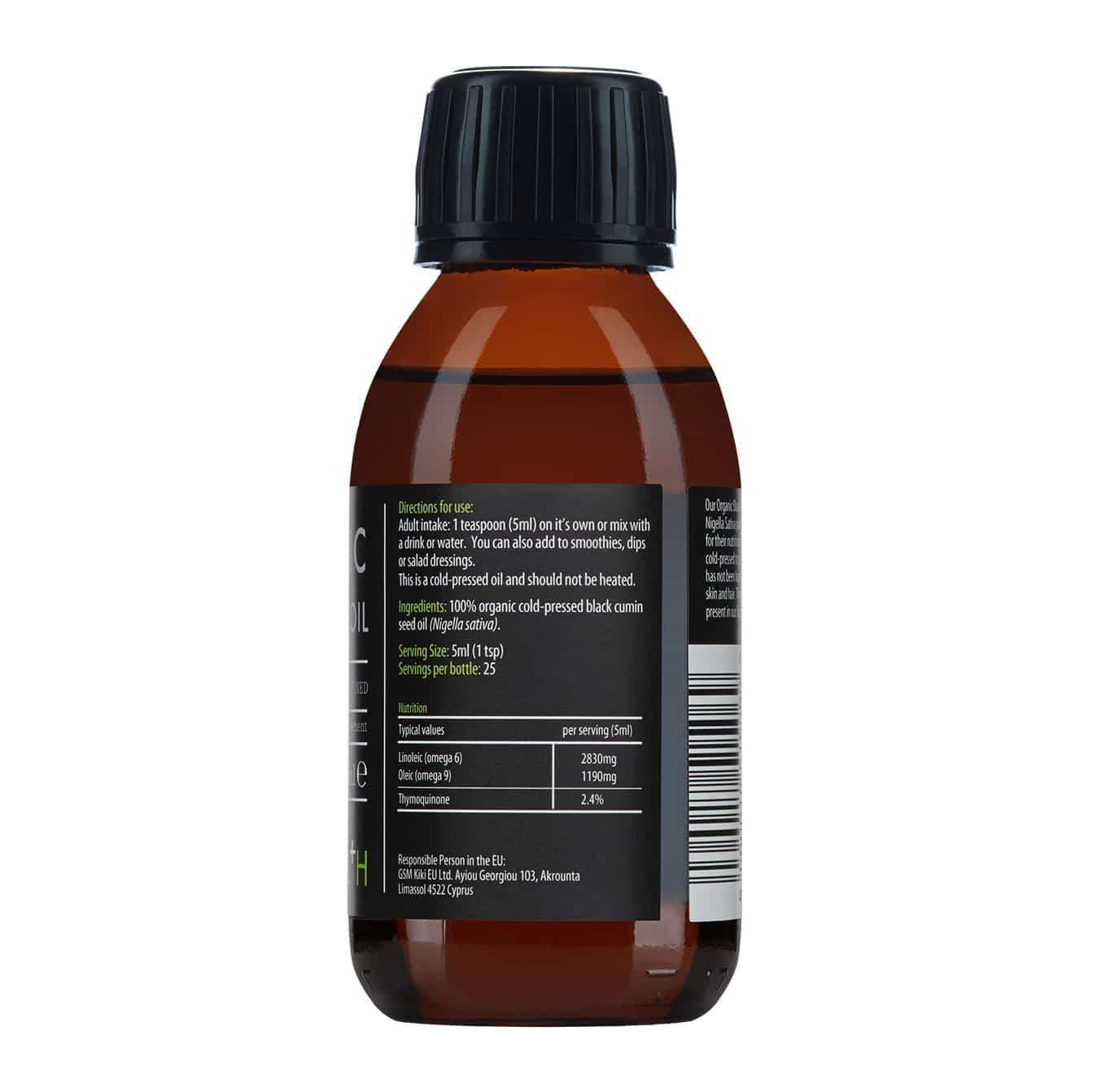 KIKI Health Black Seed Oil - 125 ml. kasutuses