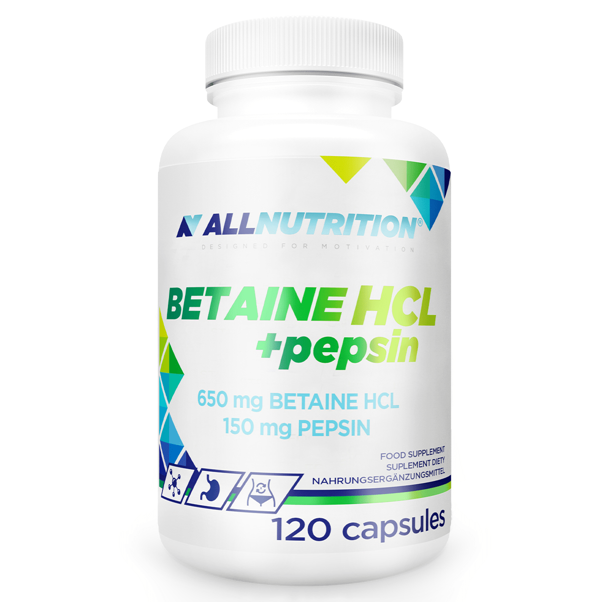 ALL NUTRITION BETAINE HCL + PEPSIN 120 capsules price
