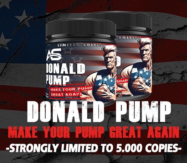 American Supps Donald Pump, Ameerika virsiku-jäätee – 510 grammi kampaania