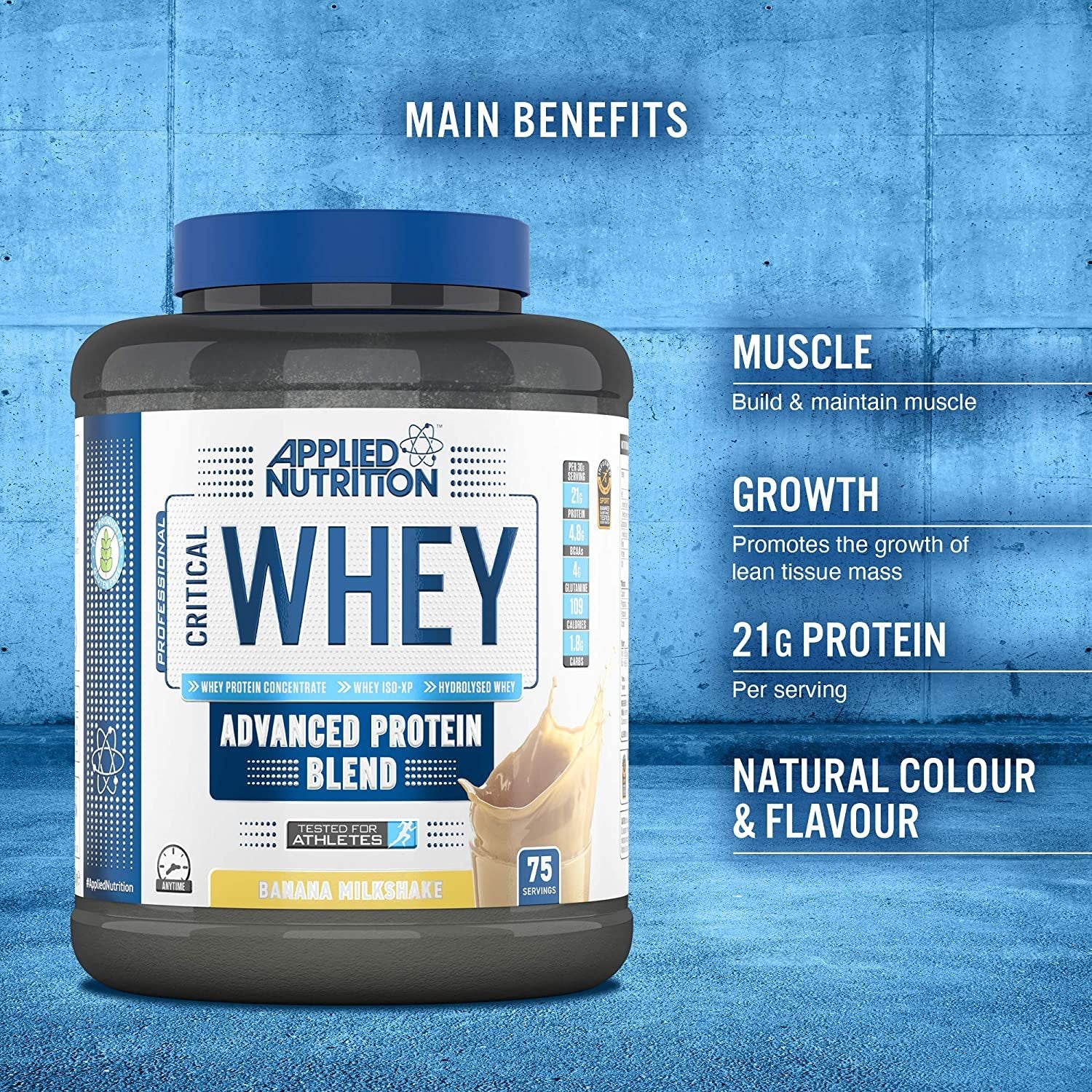 Applied Nutrition Critical Whey – 2270 grammi kasulikke omadusi