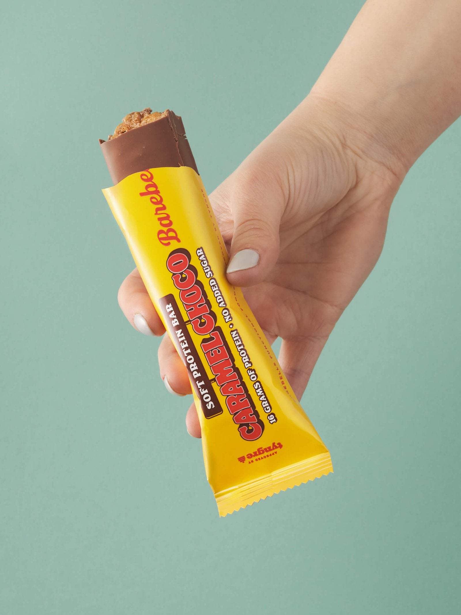 Barebells Caramel Choco Soft Protein Bar 55g visual