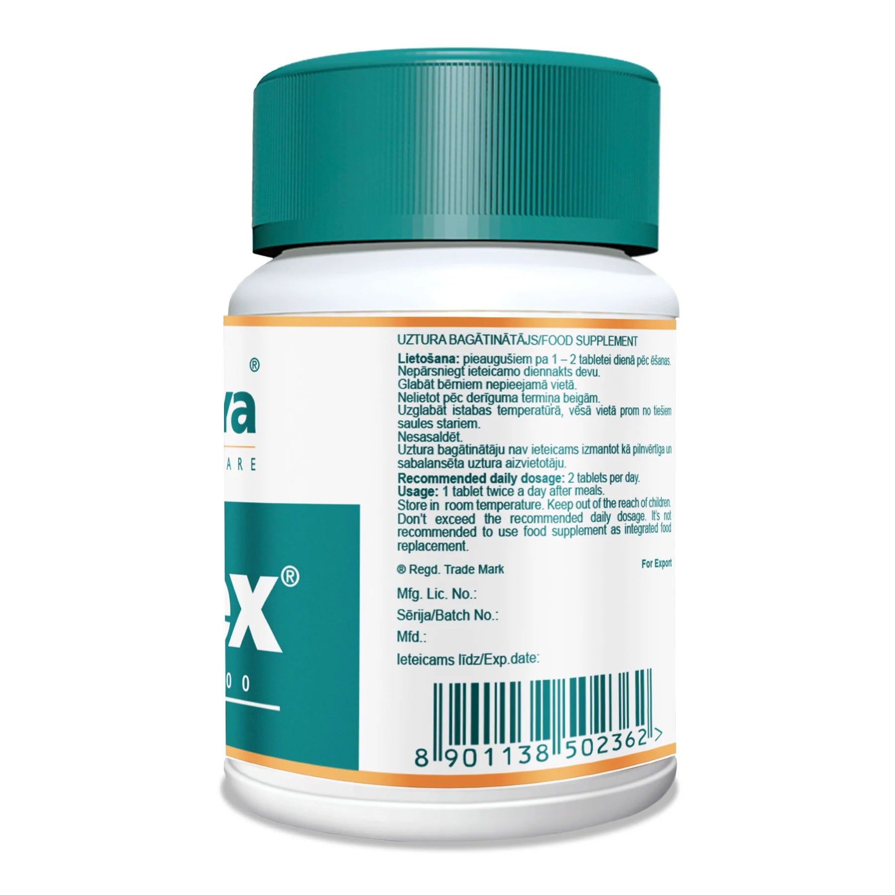 Himalaya™ Gasex 100 tablettide koostis