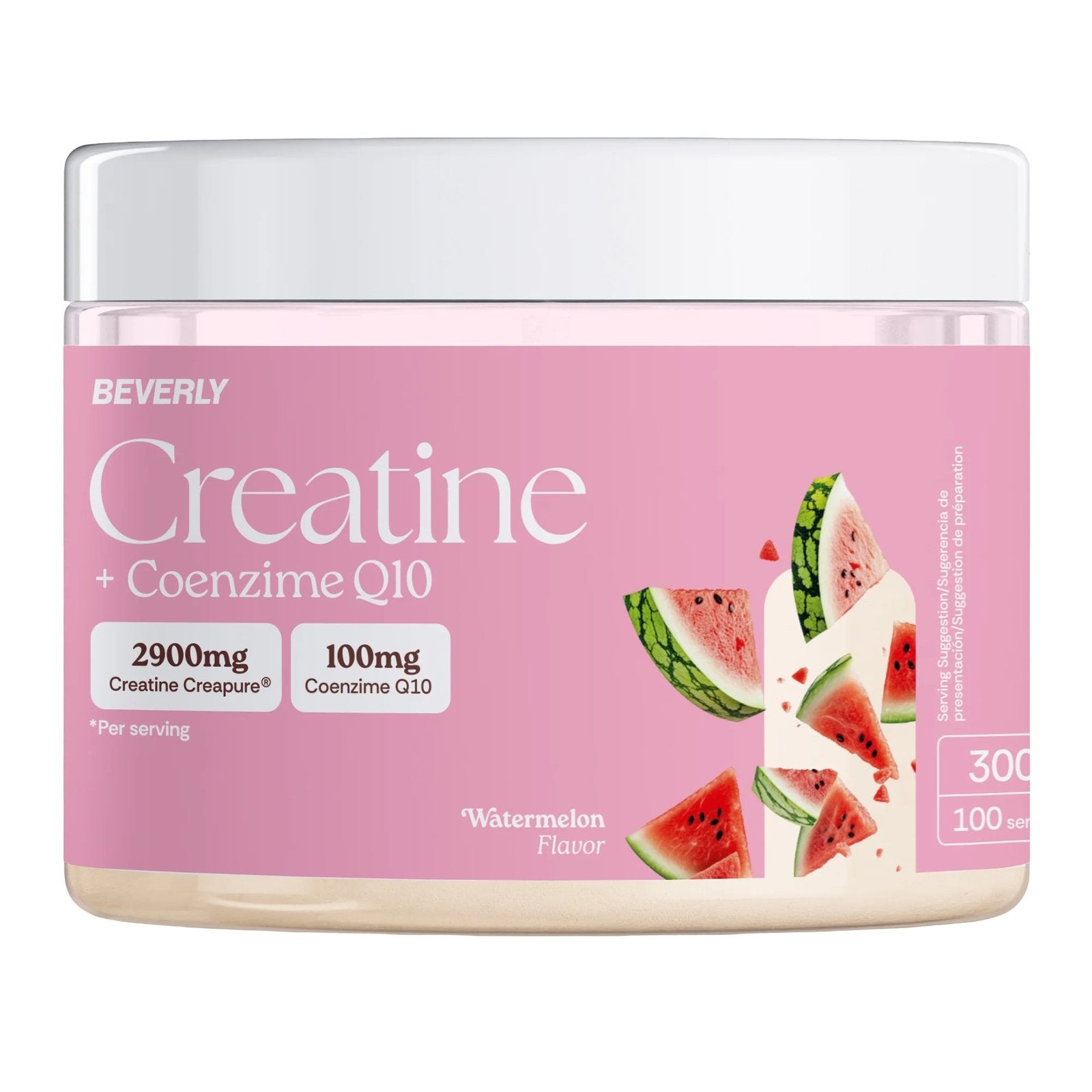 Beverly Nutrition Creapure® kreatiinmonohüdraat + koensüüm Q10 - 300 g - arbuus