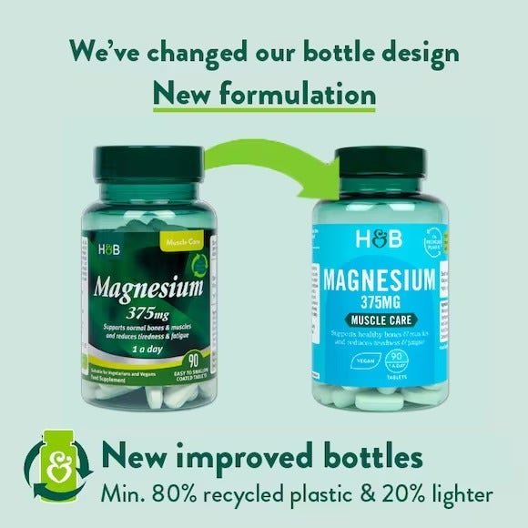 Holland & Barrett Magnesium, 375mg - 90 tablets bottle