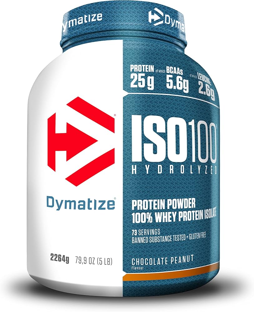 Dymatize ISO 100 hüdrolüüsitud vadakuvalgu isolaat – 2264g – PREMIUM