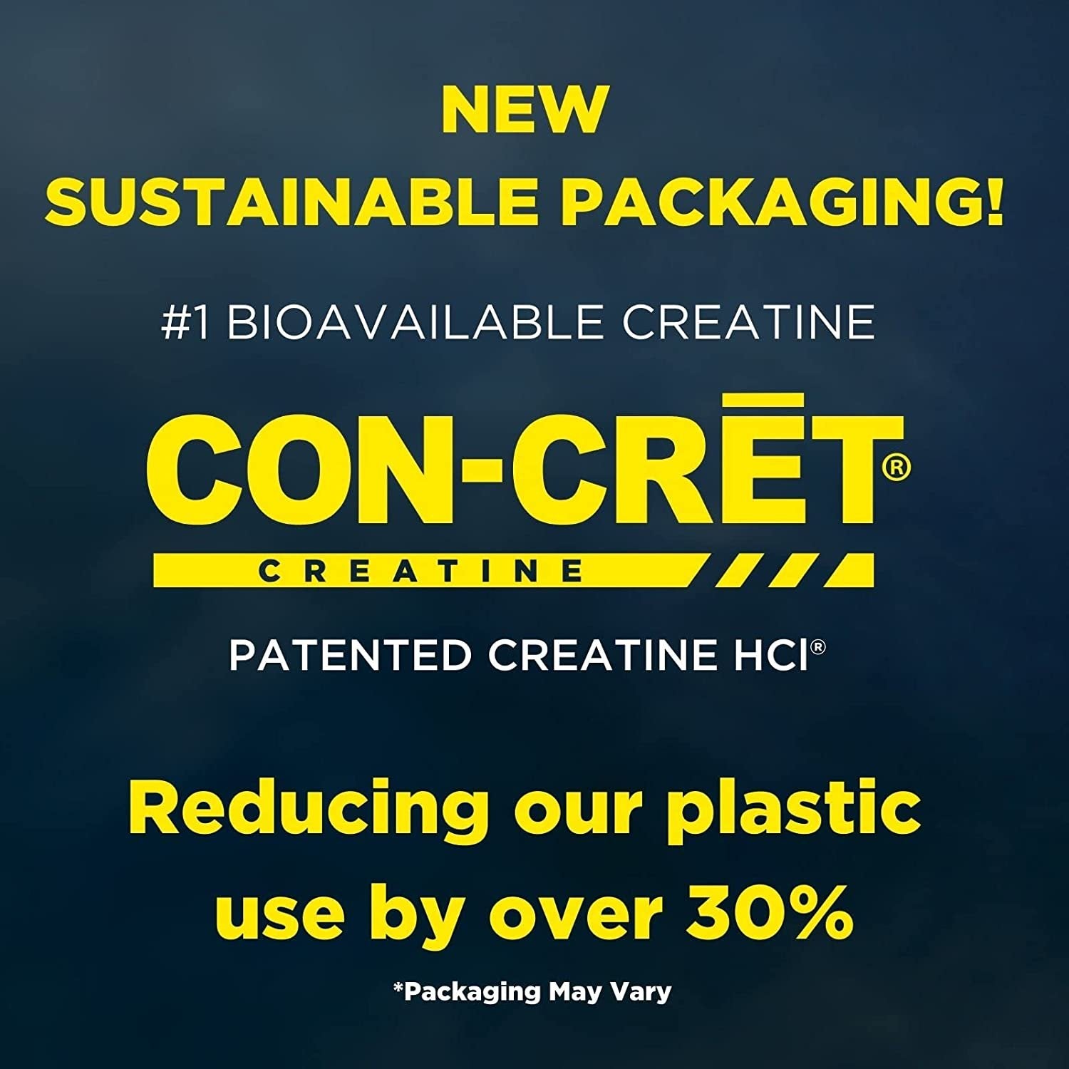 CON-CRĒT® PATENTED CREATINE HCl® 64serv. new packaging