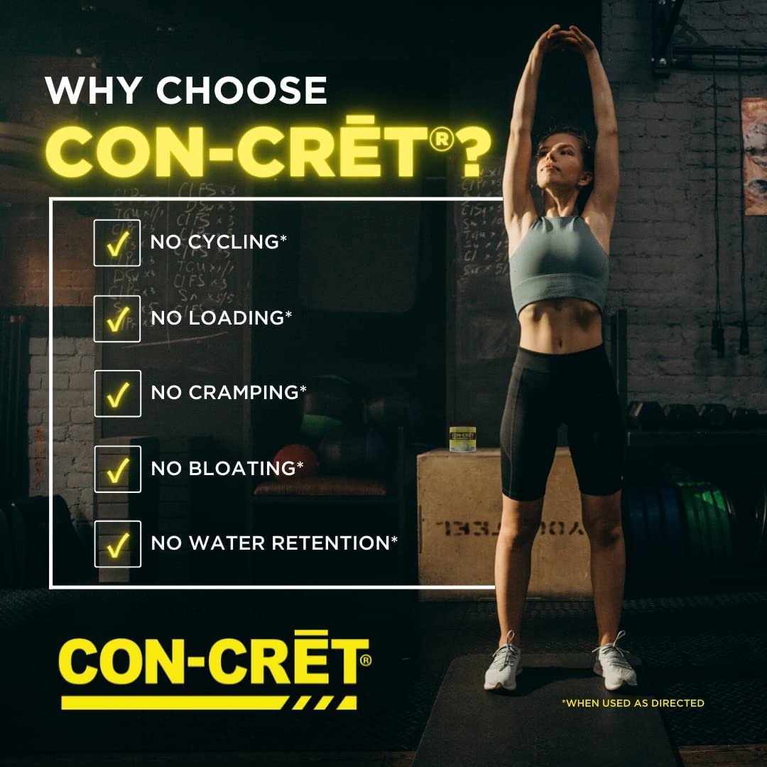 CON-CRĒT® PATENTED CREATINE HCl® 64serv. suitable for women
