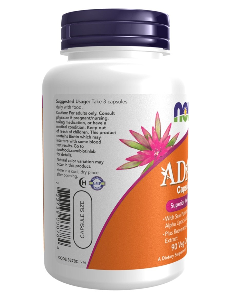 Usage of NOW Foods ADAM Multi-Vitamin for Men - 90 vcaps