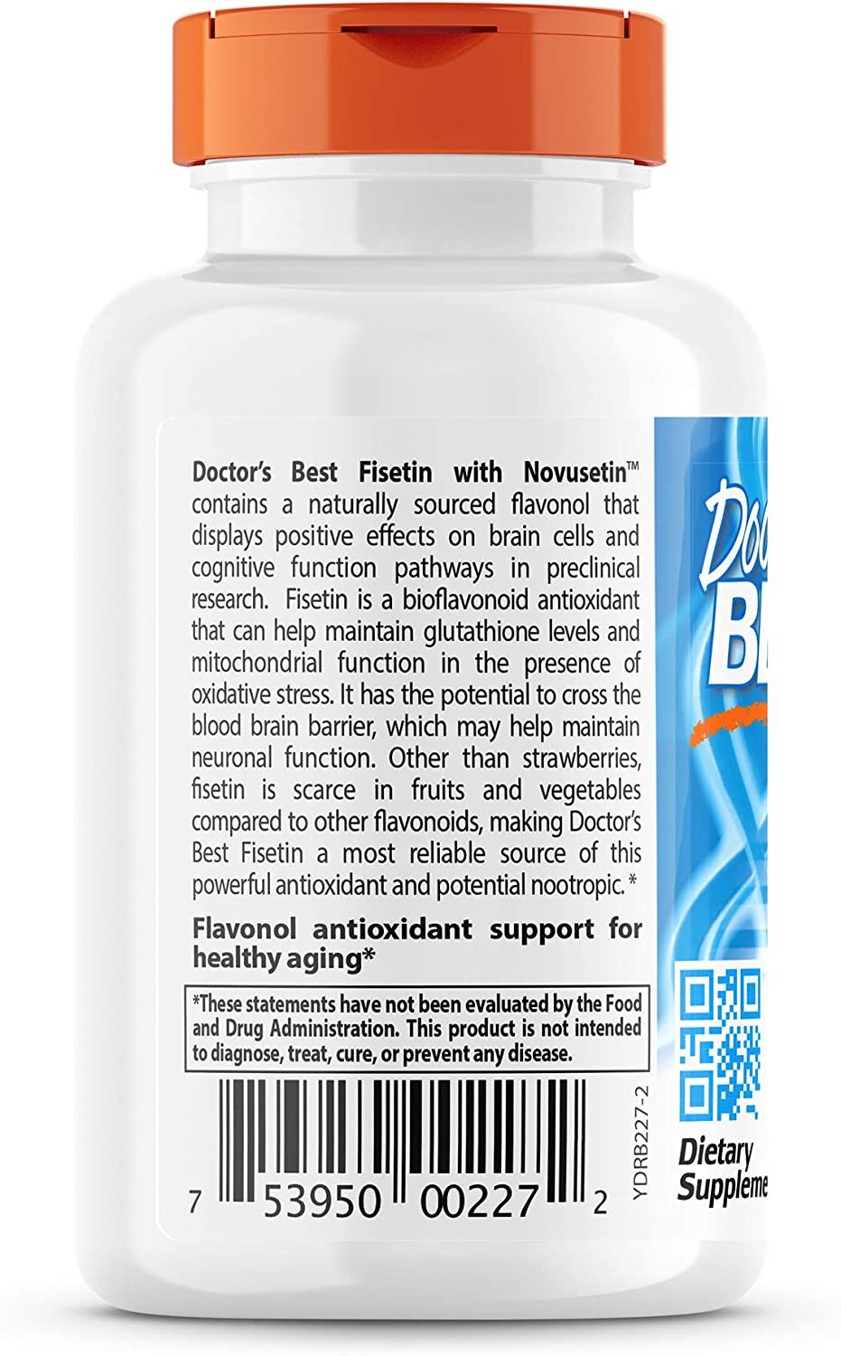 Doctor's Best Fisetin with Novusetin 100mg - 30 vcaps instructions for use