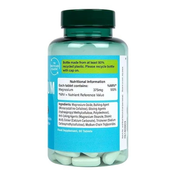Holland & Barrett Magnesium, 375mg - 90 tablets composition