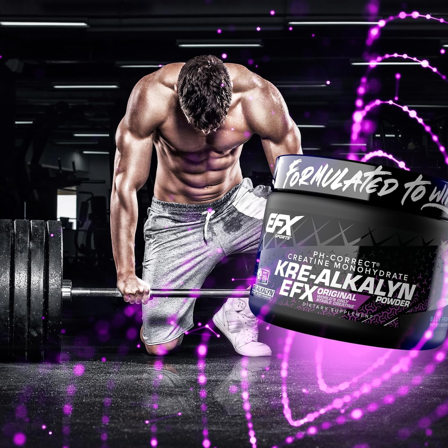 EFX Sports Kre-Alkalyn Powder, Flavored - 110 grams training