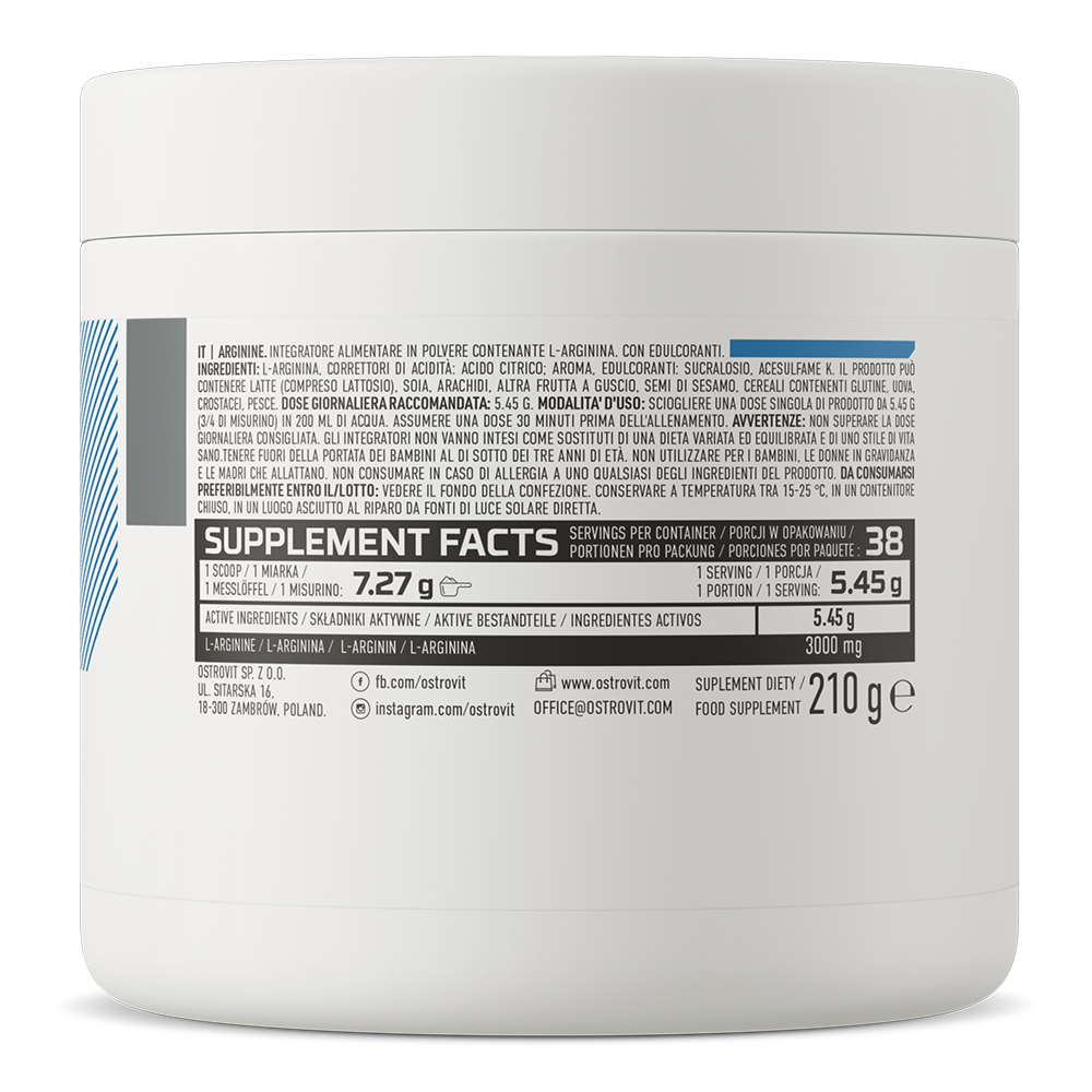 OstroVit Arginine 210 g (lemon)