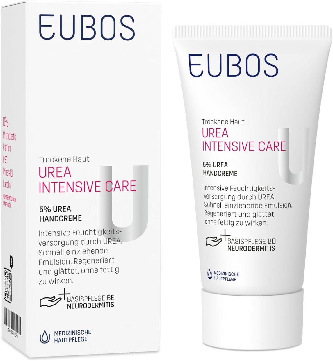 EUBOS UREA INTENSIVE CARE 5% UREA KÄTEKREEM 75 ml hind