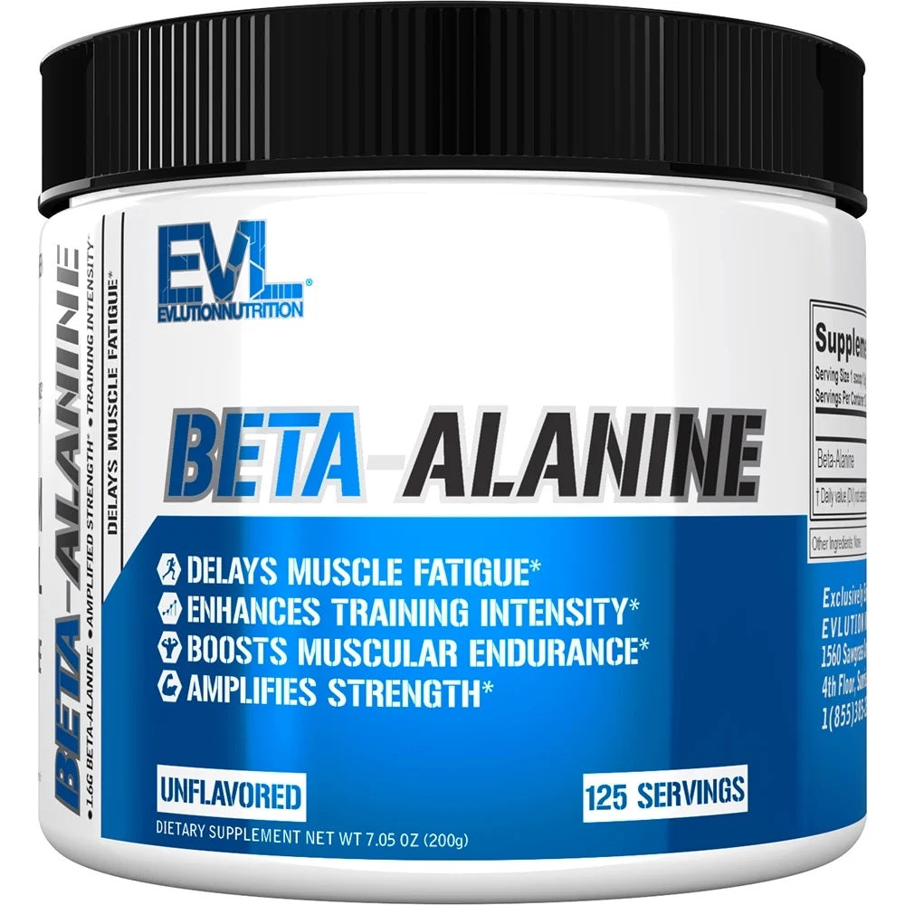 EVLution Nutrition beeta-alaniin, maitsestamata - 200 grammi