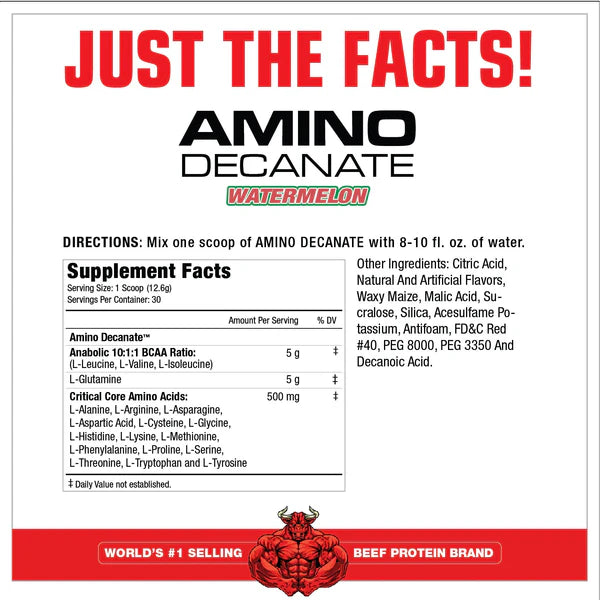 MuscleMeds Amino Decanate kampaania on odav - koostis arbuus ch