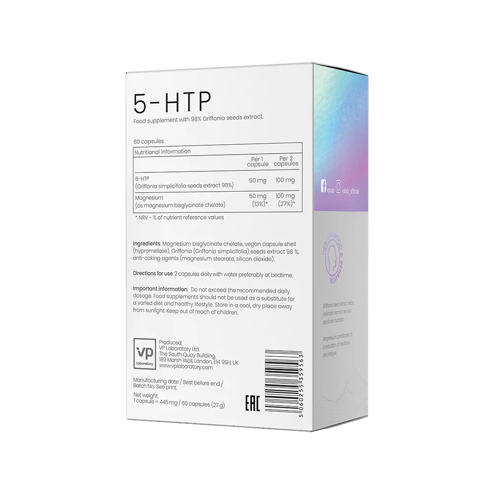 Laboratory 5-HTP 60 kapsli koostis