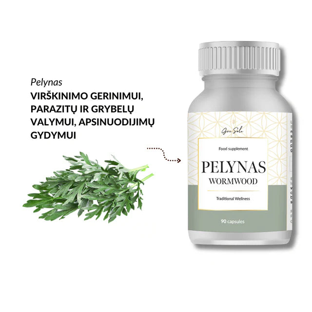 GraSole Pelynas Wormwood 90 caps purpose