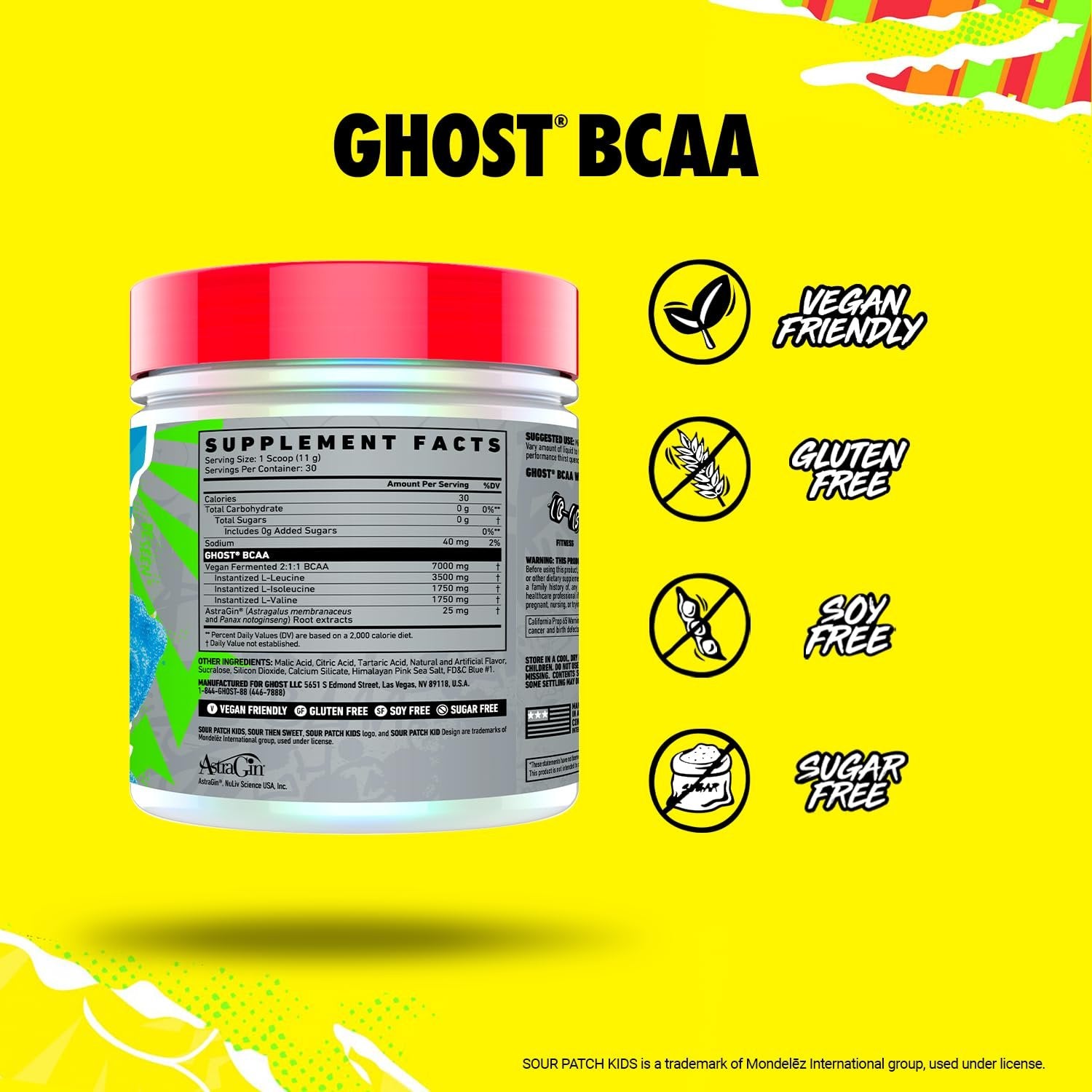 ghost bcaa composition