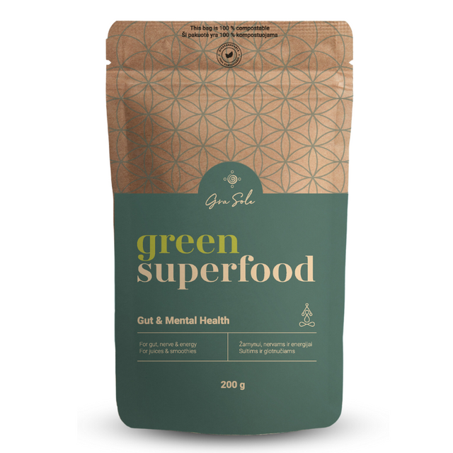GraSole GREEN SUPERFOOD – supertoidu segu, hind 200 g
