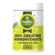 Healthy Choice 100% kreatiinmonohüdraat, mikroniseeritud 200 mesh., 400gr. hind (1)