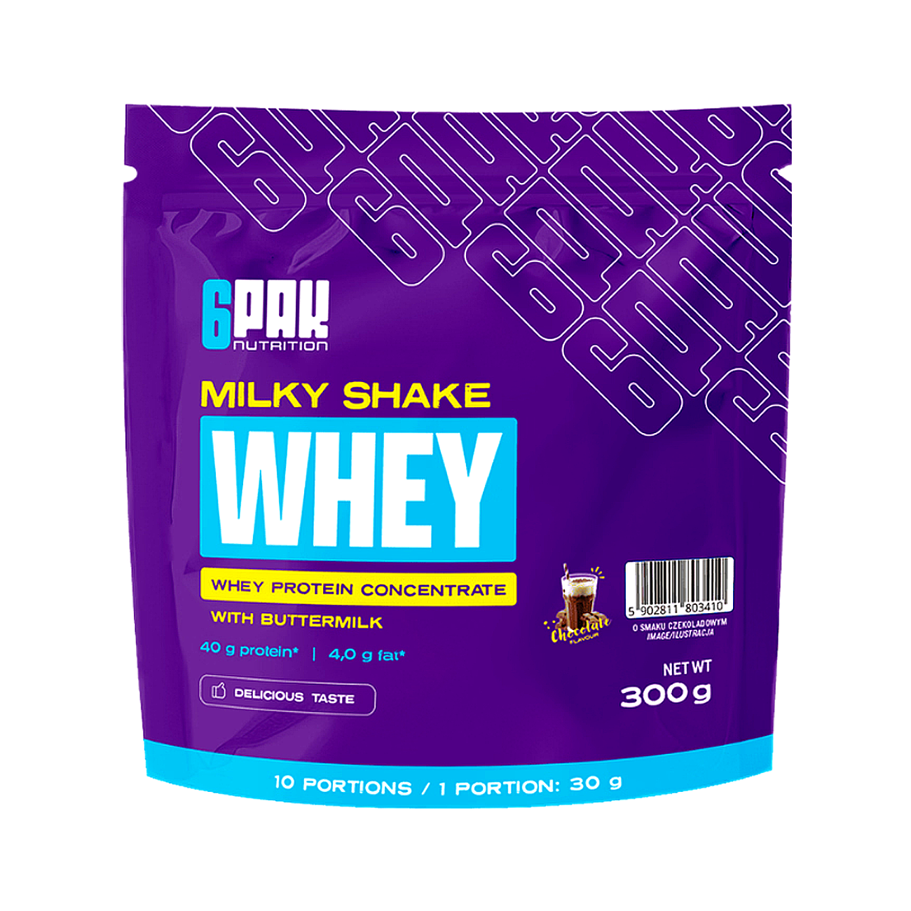 6PAK Milky Shake Whey 300g