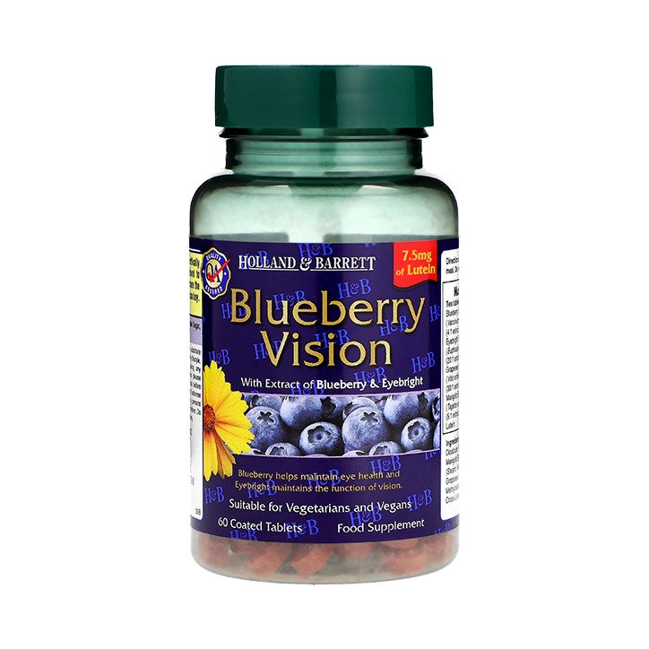 Holland & Barrett Blueberry Vision - 60 tabletti