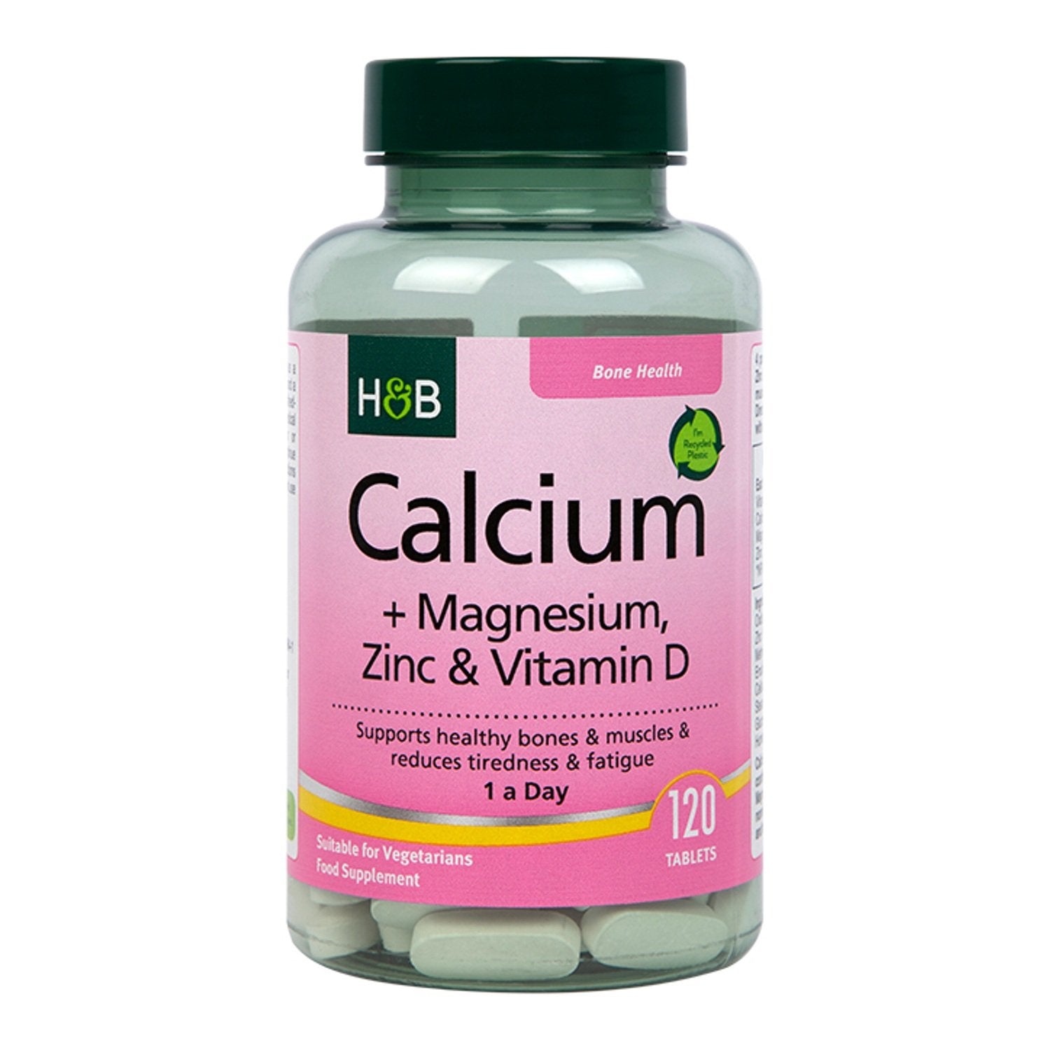 Holland & Barrett Calcium + Magnesium, Zinc & Vitamin D – 120 tablets. the price