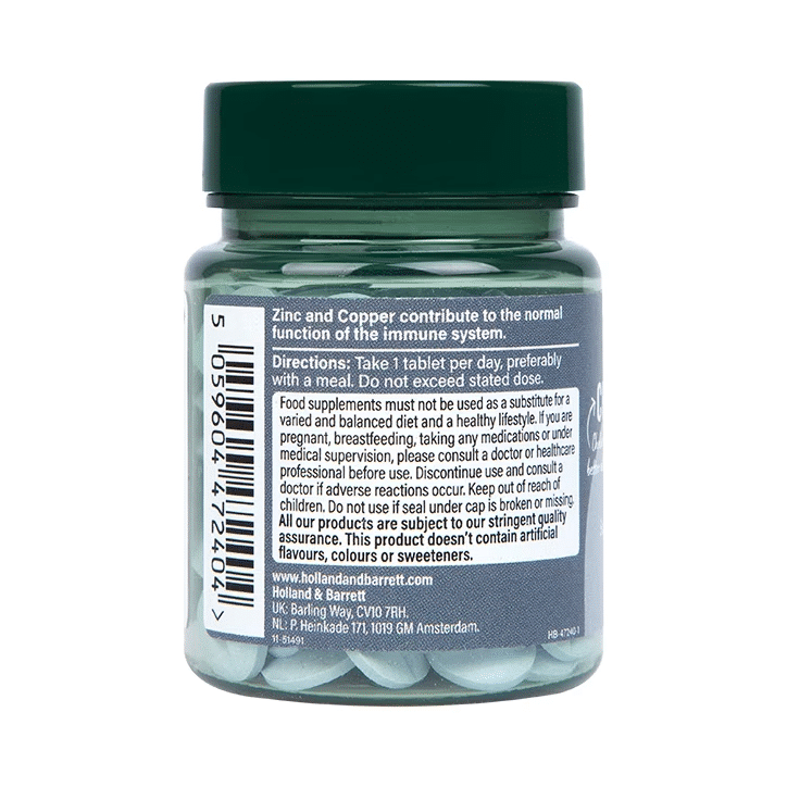 Use of Holland & Barrett Chelated Zinc & Copper, 15mg - 120 tablets