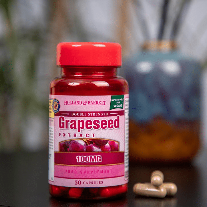 Holland & Barrett Double Strength Grapeseed Extract 100mg 50caps promotion