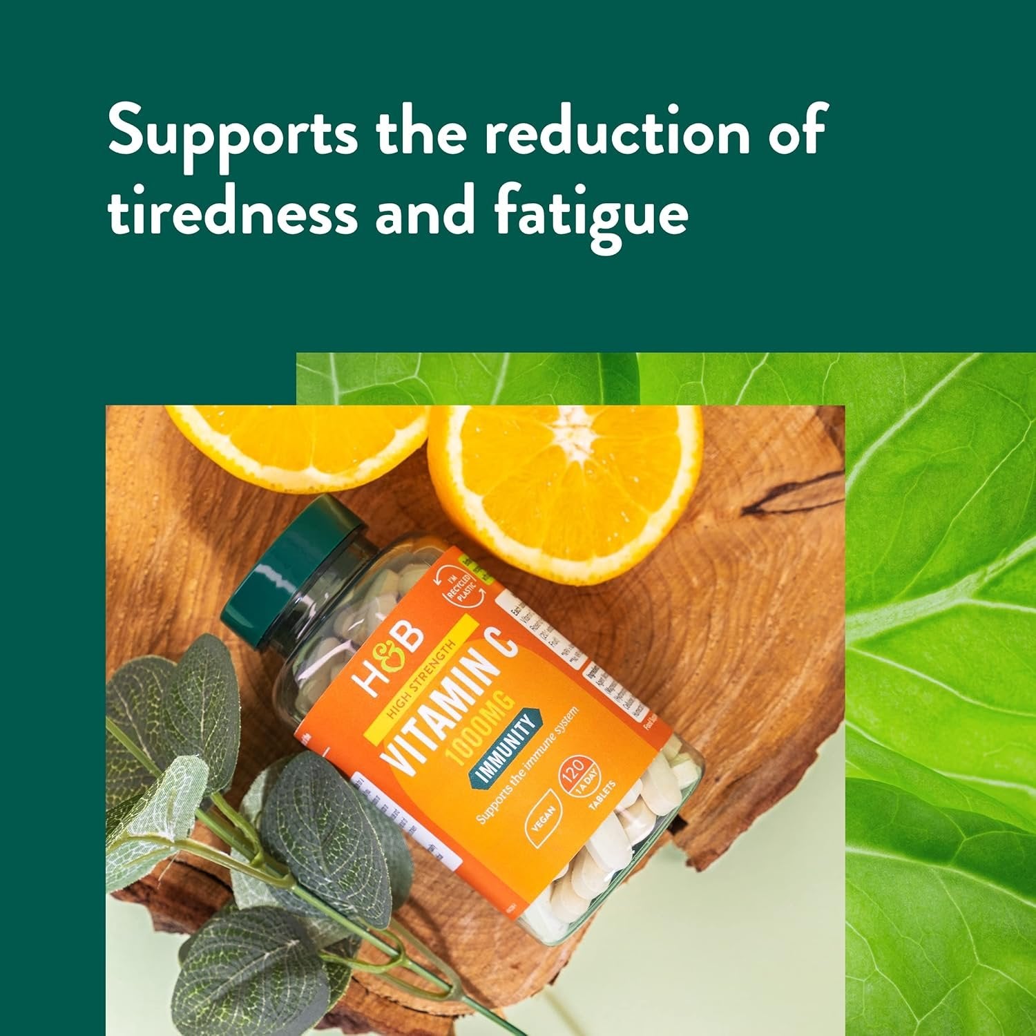 Holland & Barrett ülitugev C-vitamiin - 1000 mg - 120 vegan tabs osta