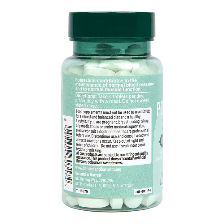 Holland & Barrett Potassium 120 Tableti hind