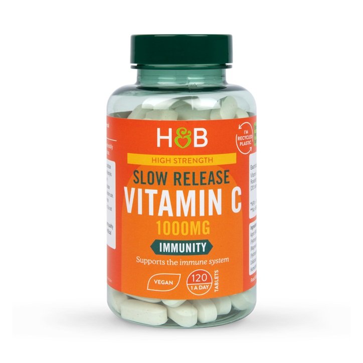 Holland & Barrett aeglaselt vabastav C-vitamiin, 1000 mg - 120 vegan tabletti hind