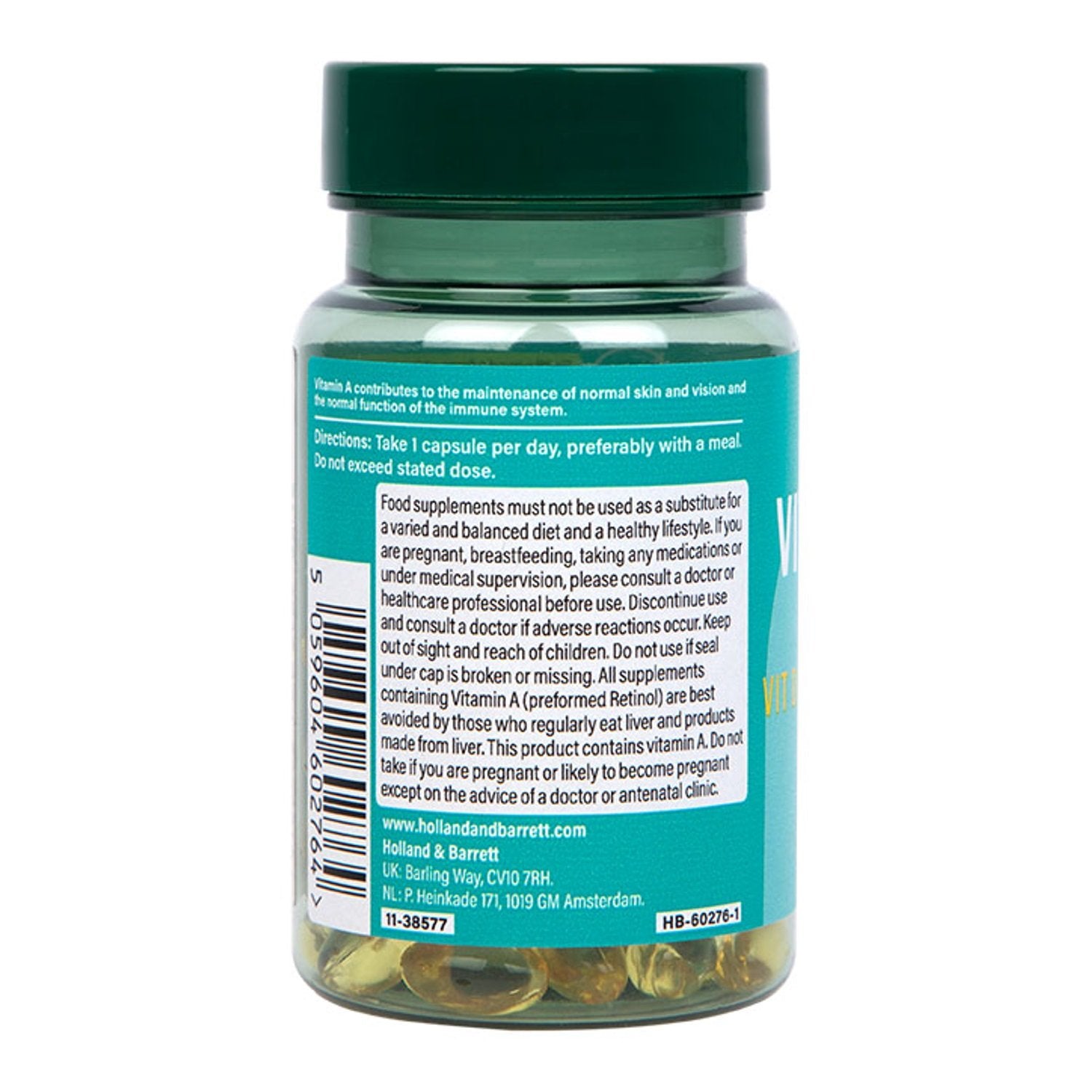 Consumption of Holland & Barrett Vitamin A 3300 IU - 90 caps