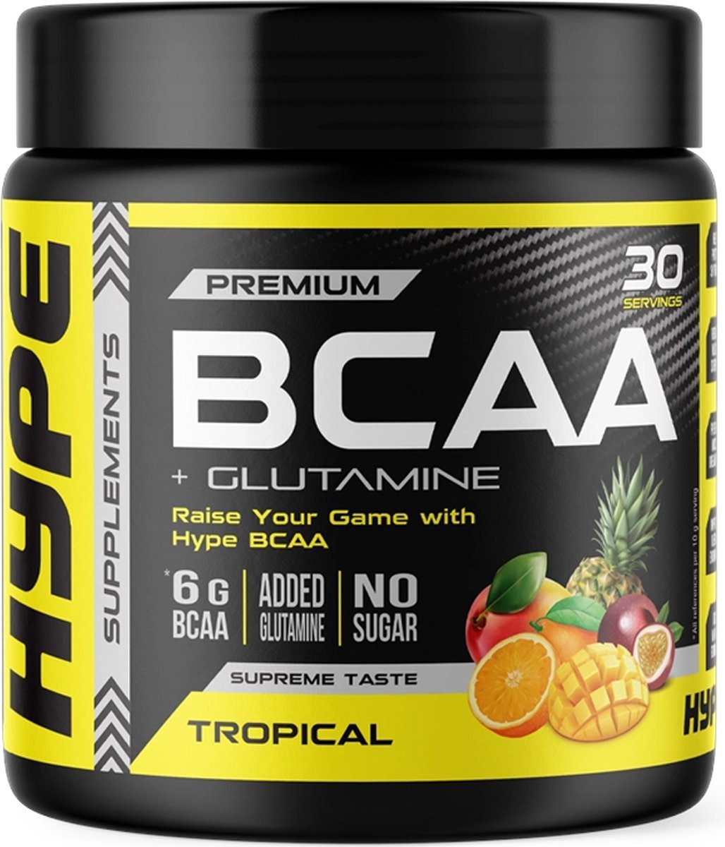 Hype BCAA + Glutamine - 300 grams tropical price