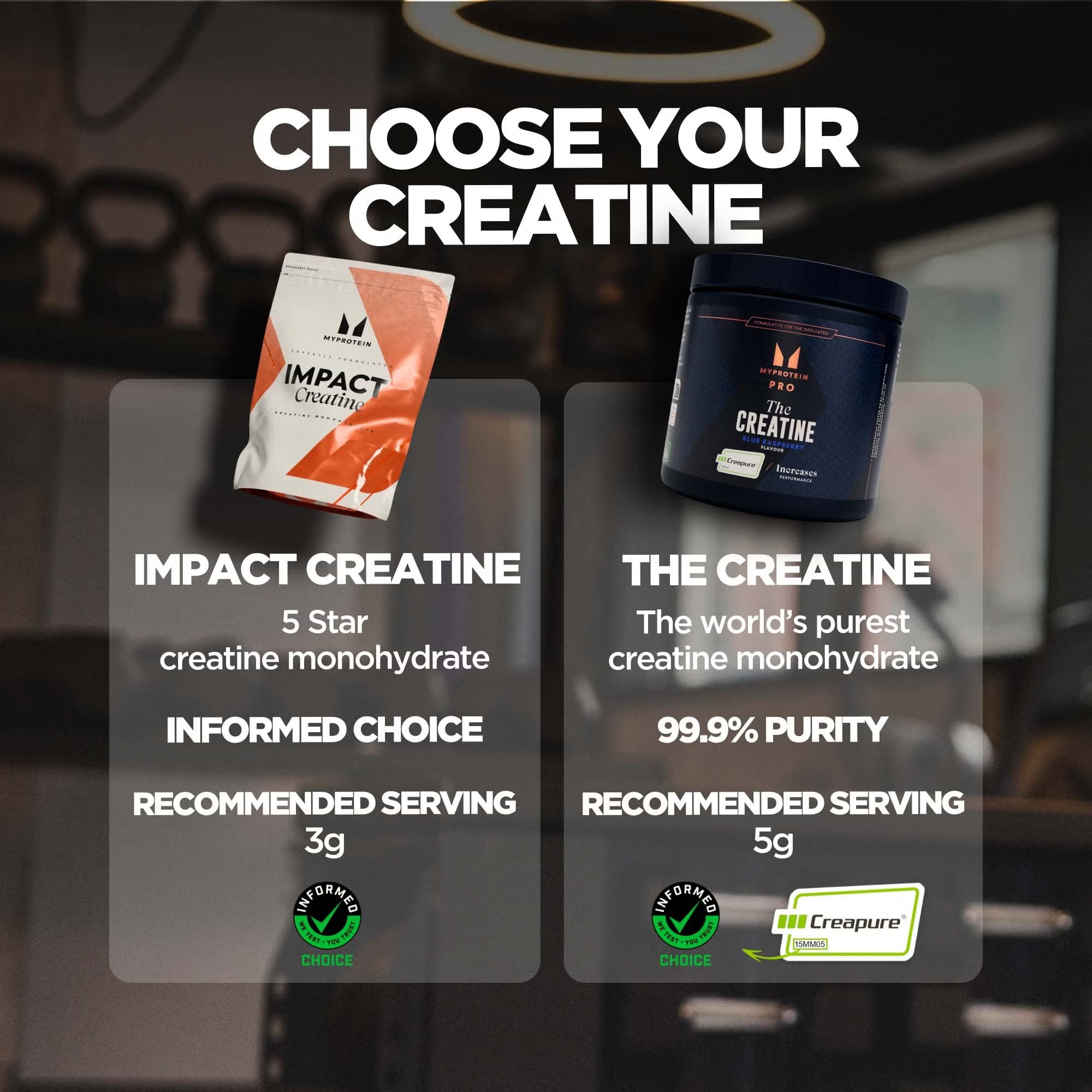 Myprotein Impact Creatine 250g creatine