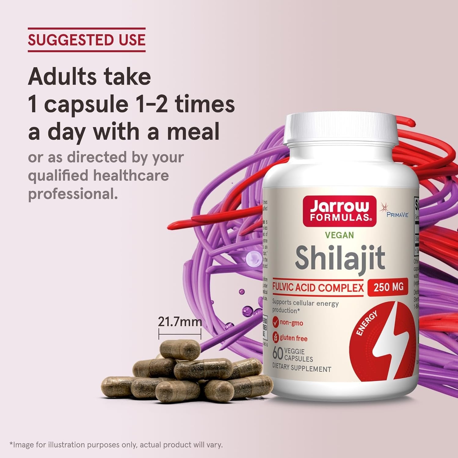 Jarrow Formulas Vegan Shilajit Fulvic Acid Complex - 60 vcaps banner capsules