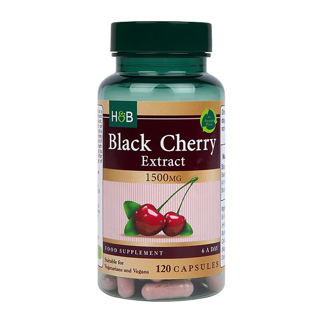 Holland & Barrett Black Cherry Extract 1500 mg 120 kapsulių
