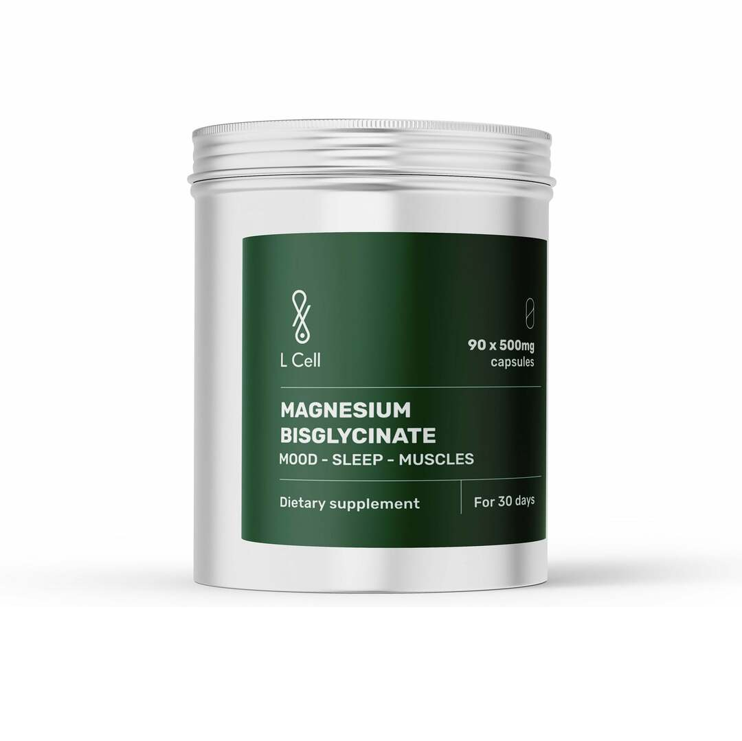 L-CELL Magnesium bisglycinate 90 capsules - 500mg