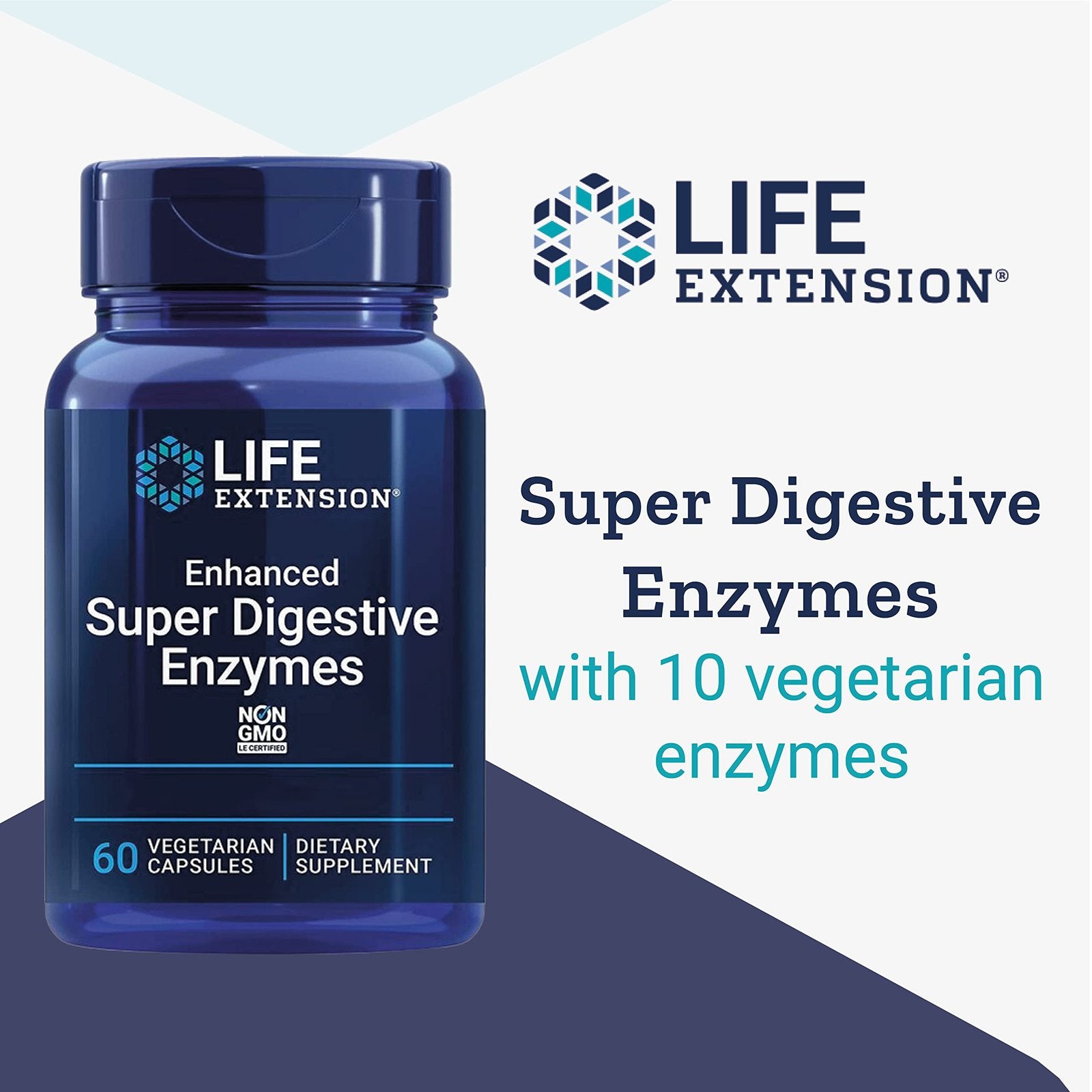 Buy Life Extension Enhanced Super Digestive Enzymes 60 vcaps