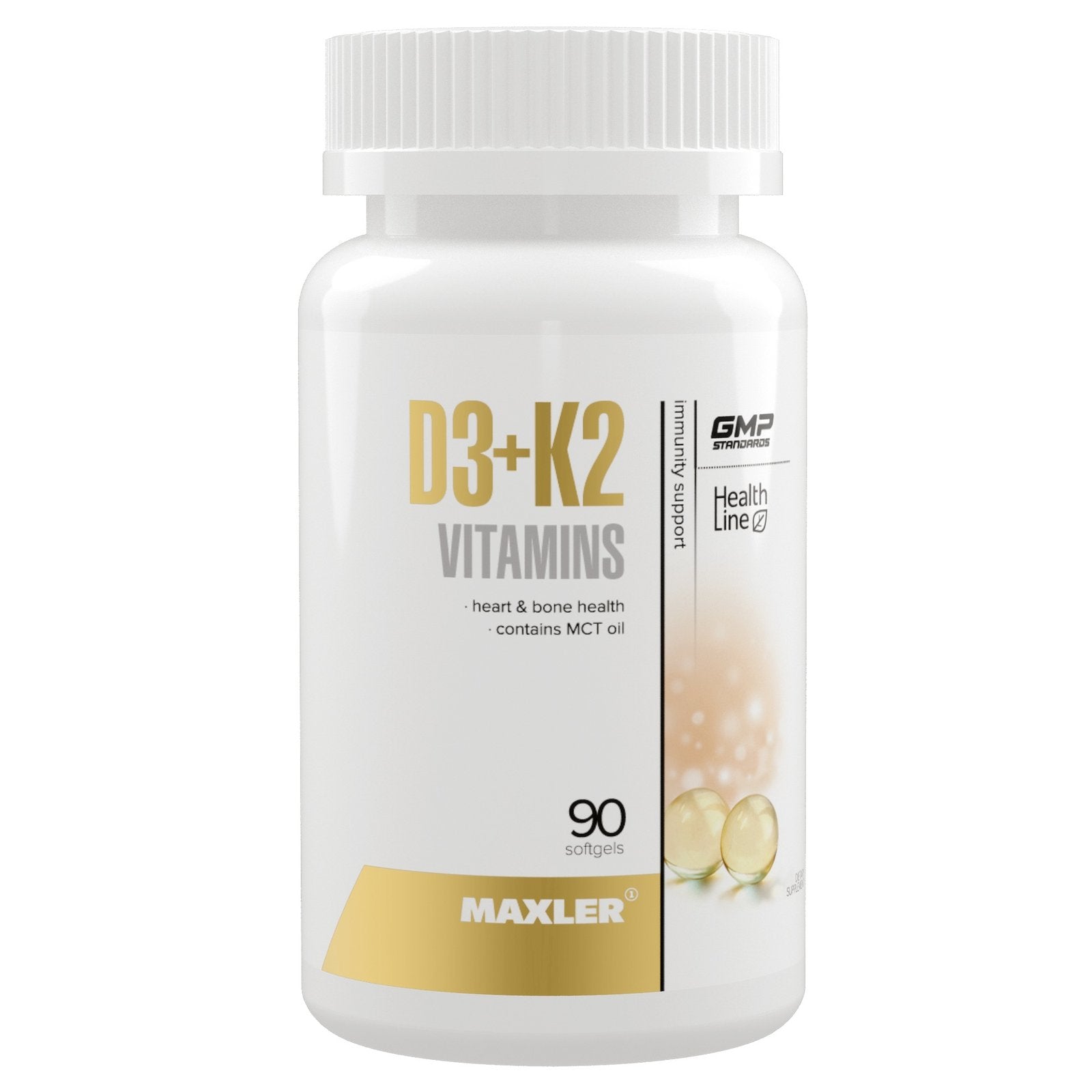 Maxler D3 + K2 vitamiinid (90 pehmet geeli)