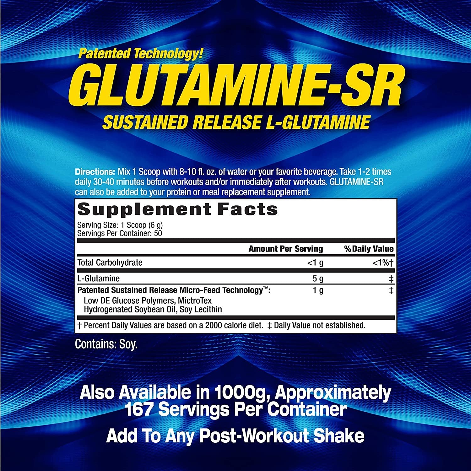 MHP Glutamiin-SR - 300 grammi koostis